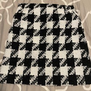 Loft houndstooth skirt